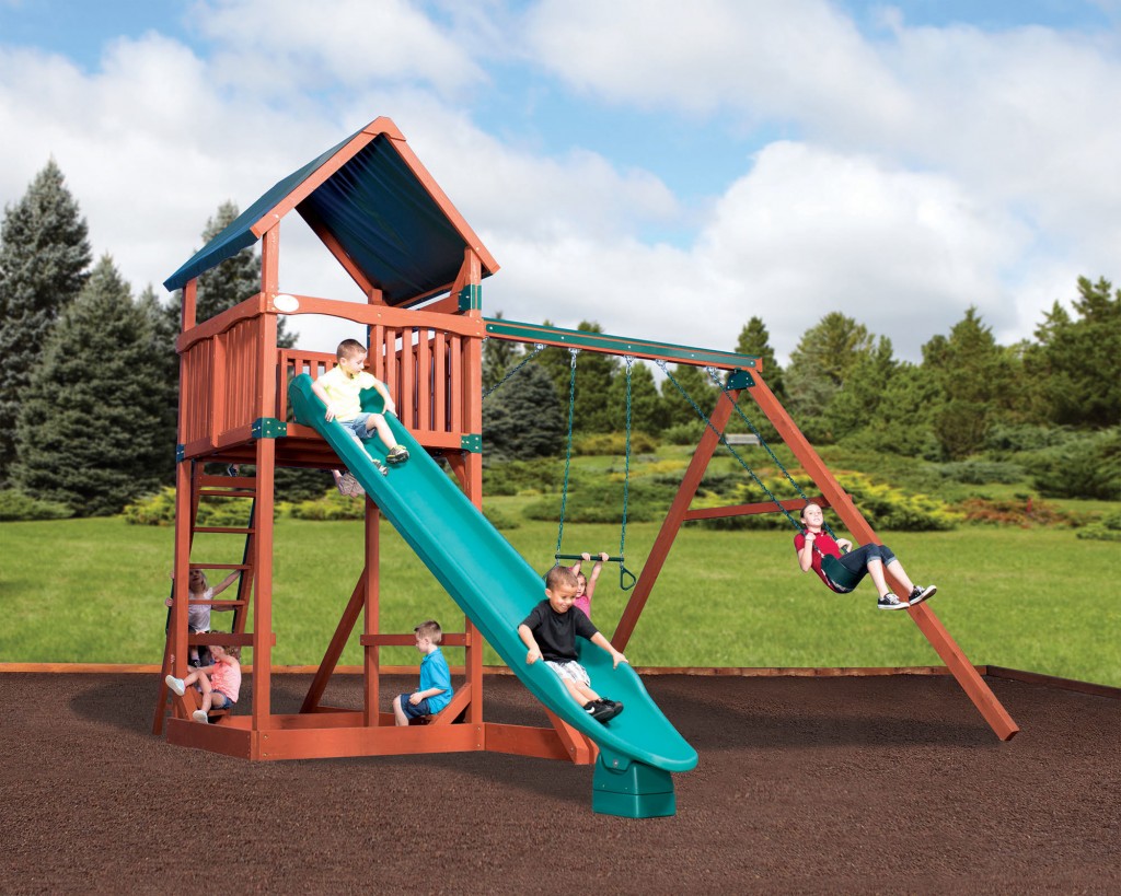 Swingsets and Playsets Nashville, TN Titan Treehouse Jumbo 1 Tarp Roof