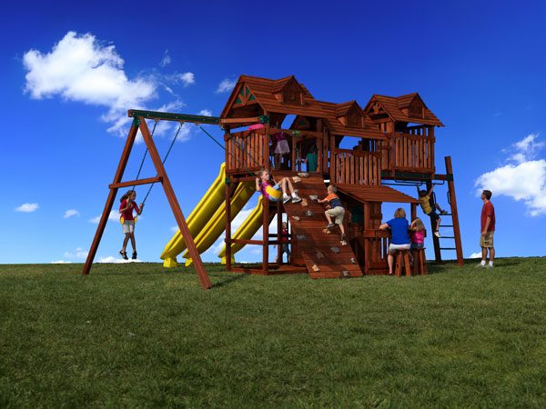 Olympian Treehouse Mega Playhouse Package Reverse