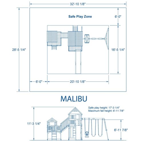 Malibu Wooden Swing Set Swingsets and Playsets Nashville, TN